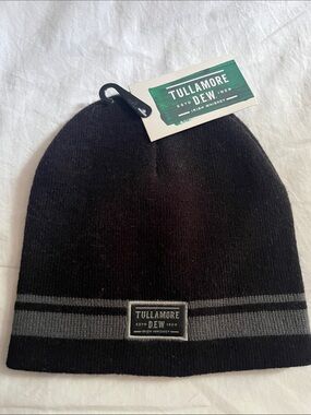 Black & Gray Knit Beanie